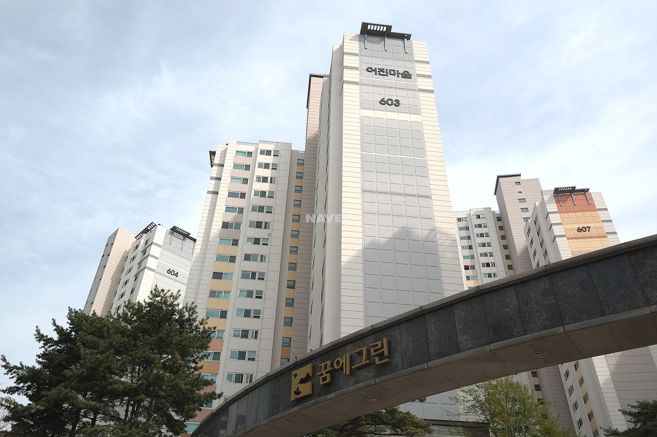 Building entrance with signage