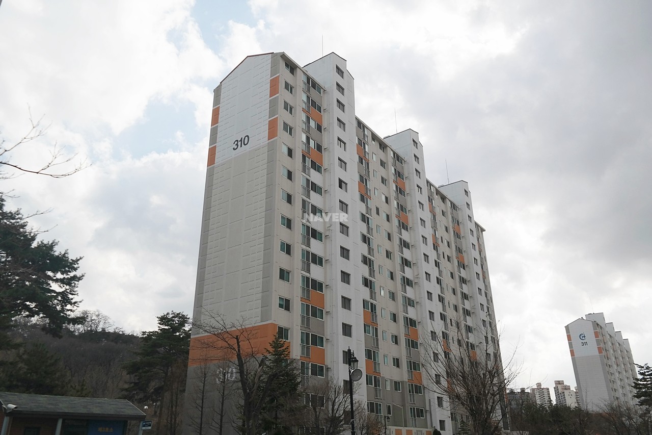 Building entrance with signage