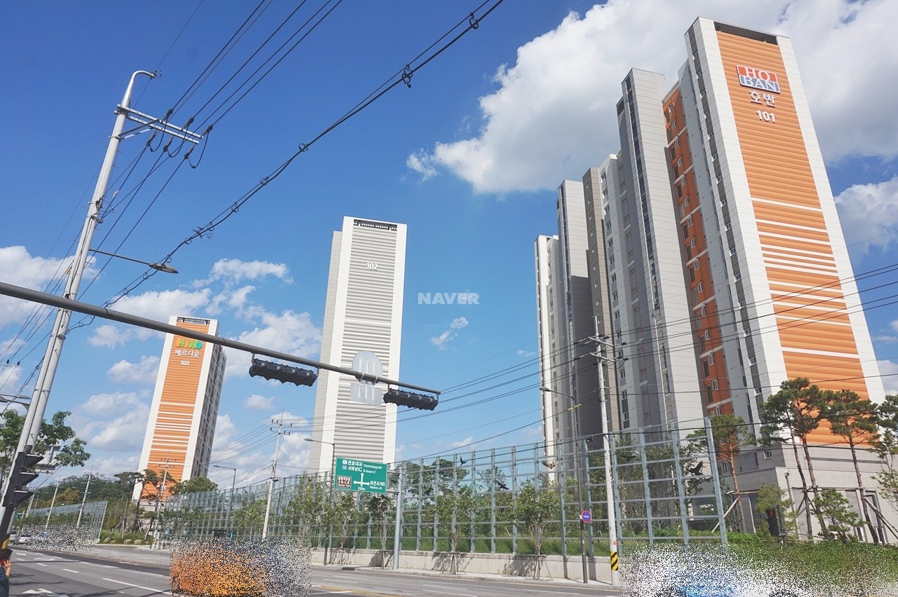 Building entrance with signage
