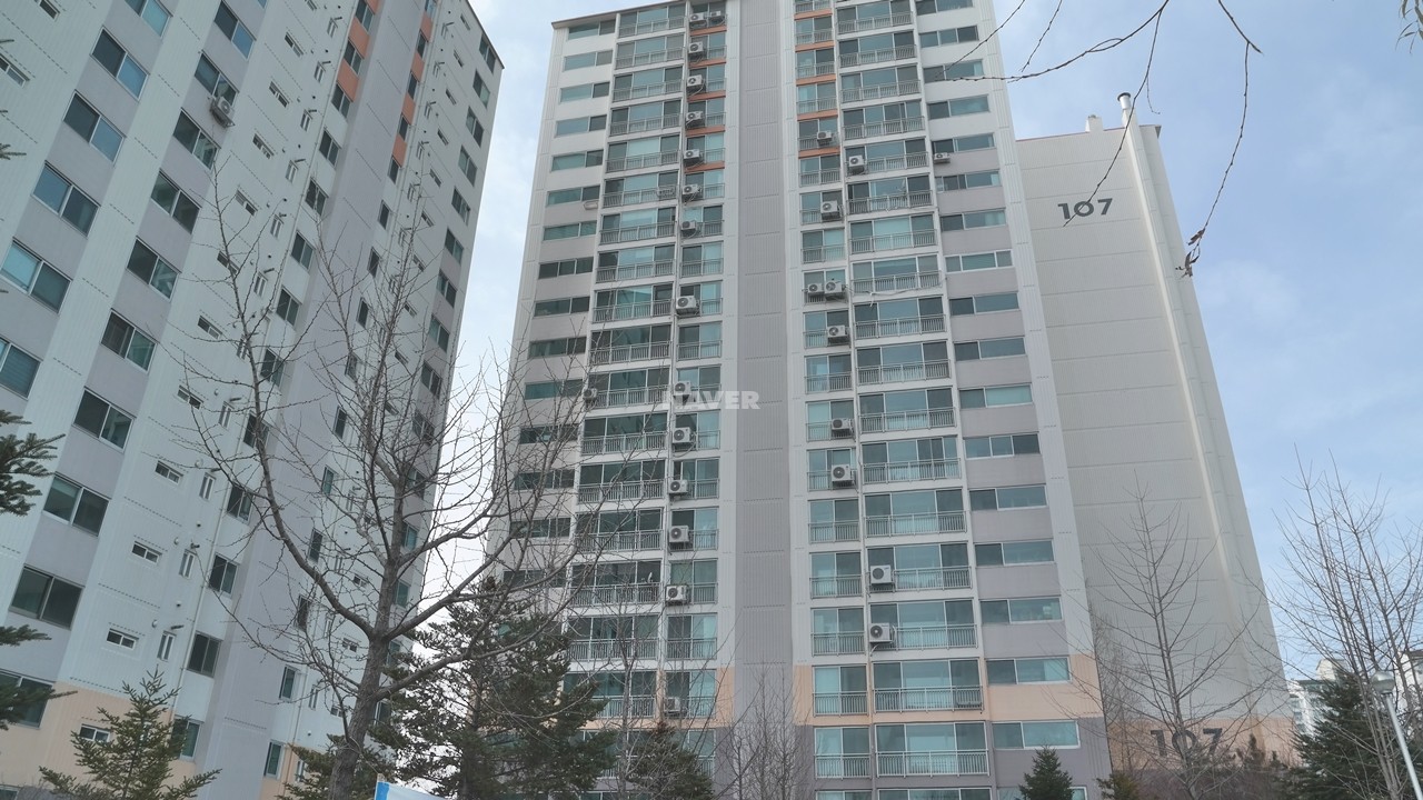 Building entrance with signage