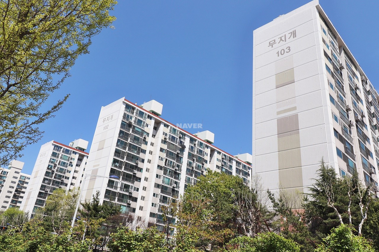 Building entrance with signage