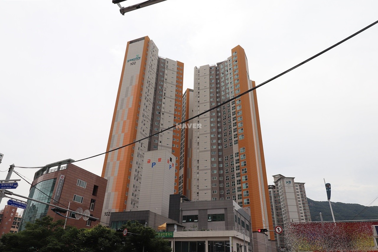 Building entrance with signage