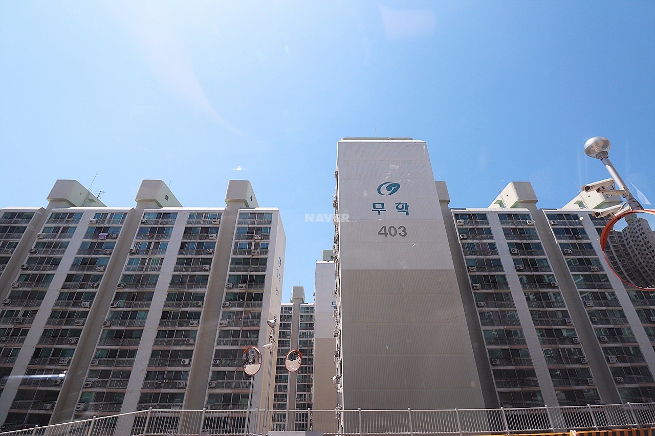 Building entrance with signage