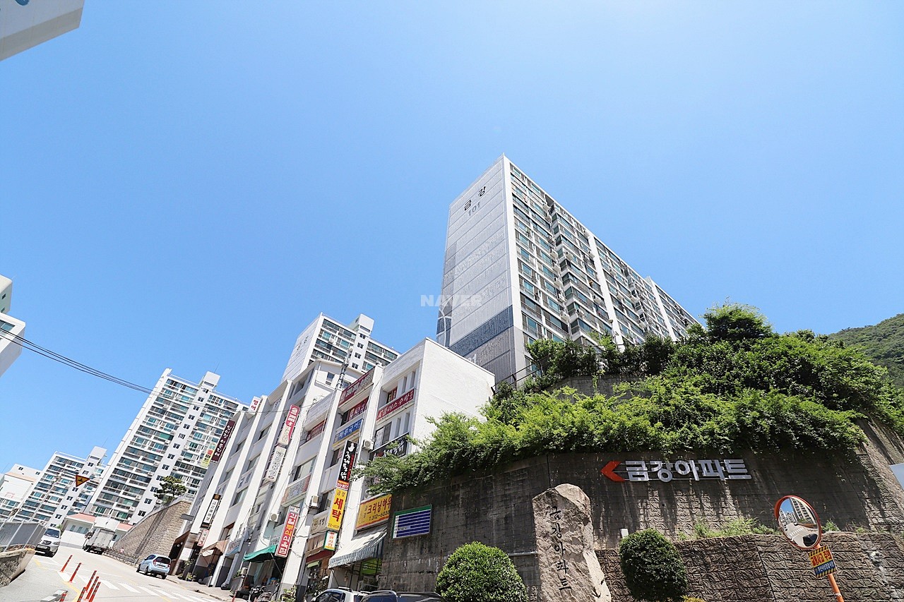 Building entrance with signage