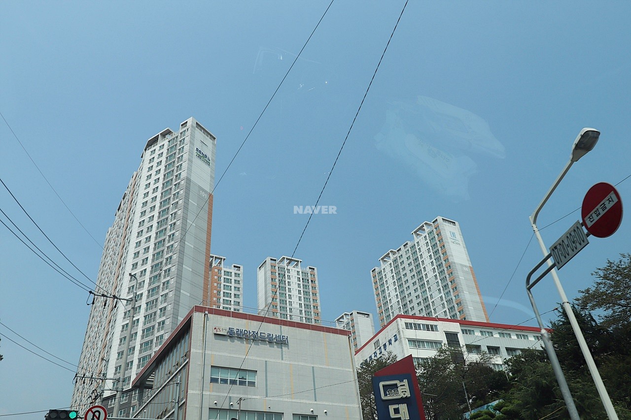 Building entrance with signage