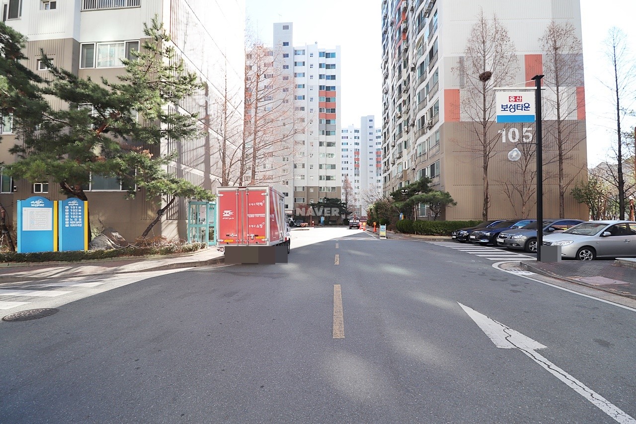 Building entrance with signage