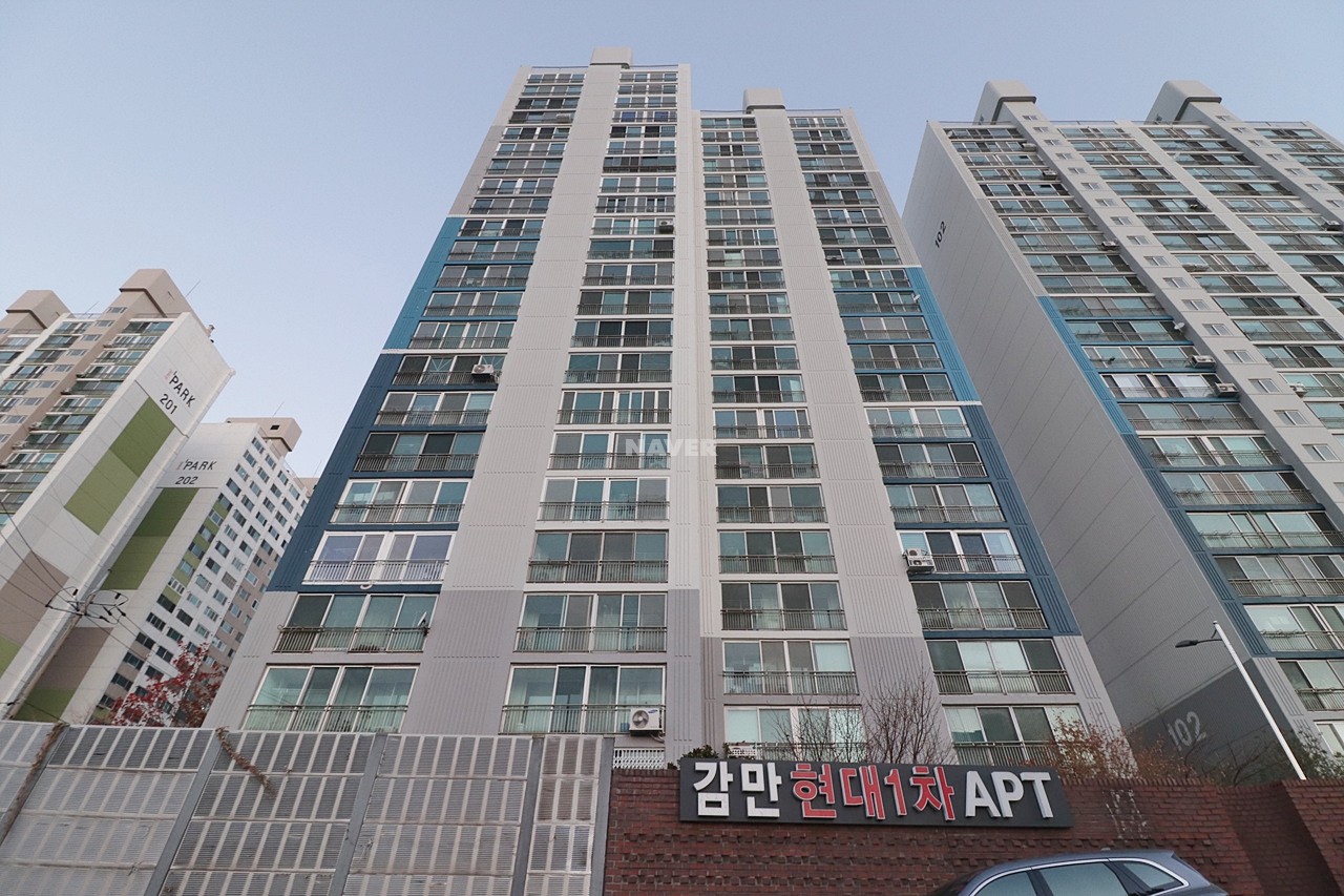 Building entrance with signage