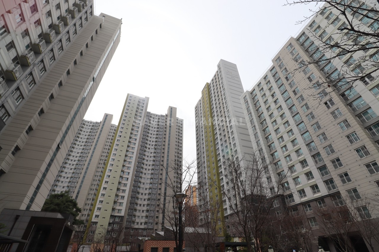 Building entrance with signage