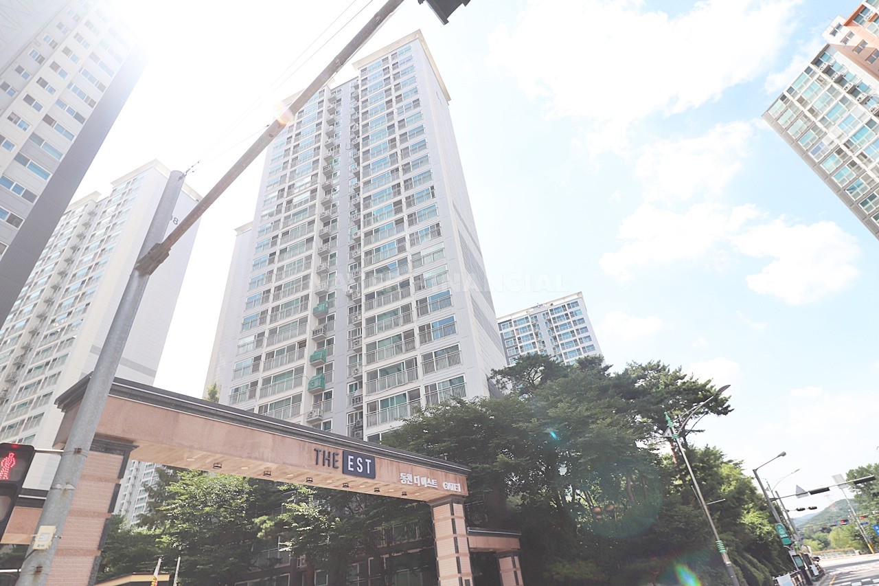 Building entrance with signage
