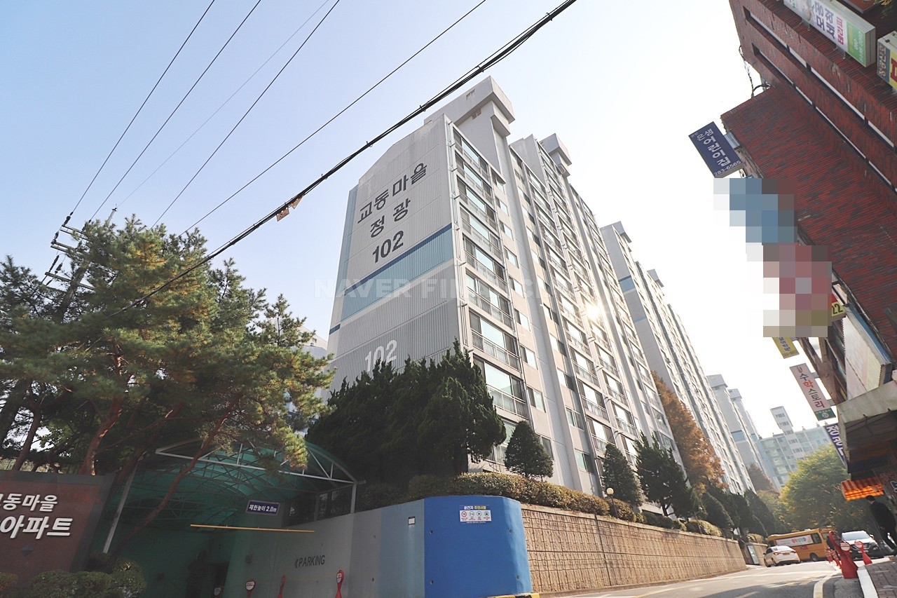 Building entrance with signage