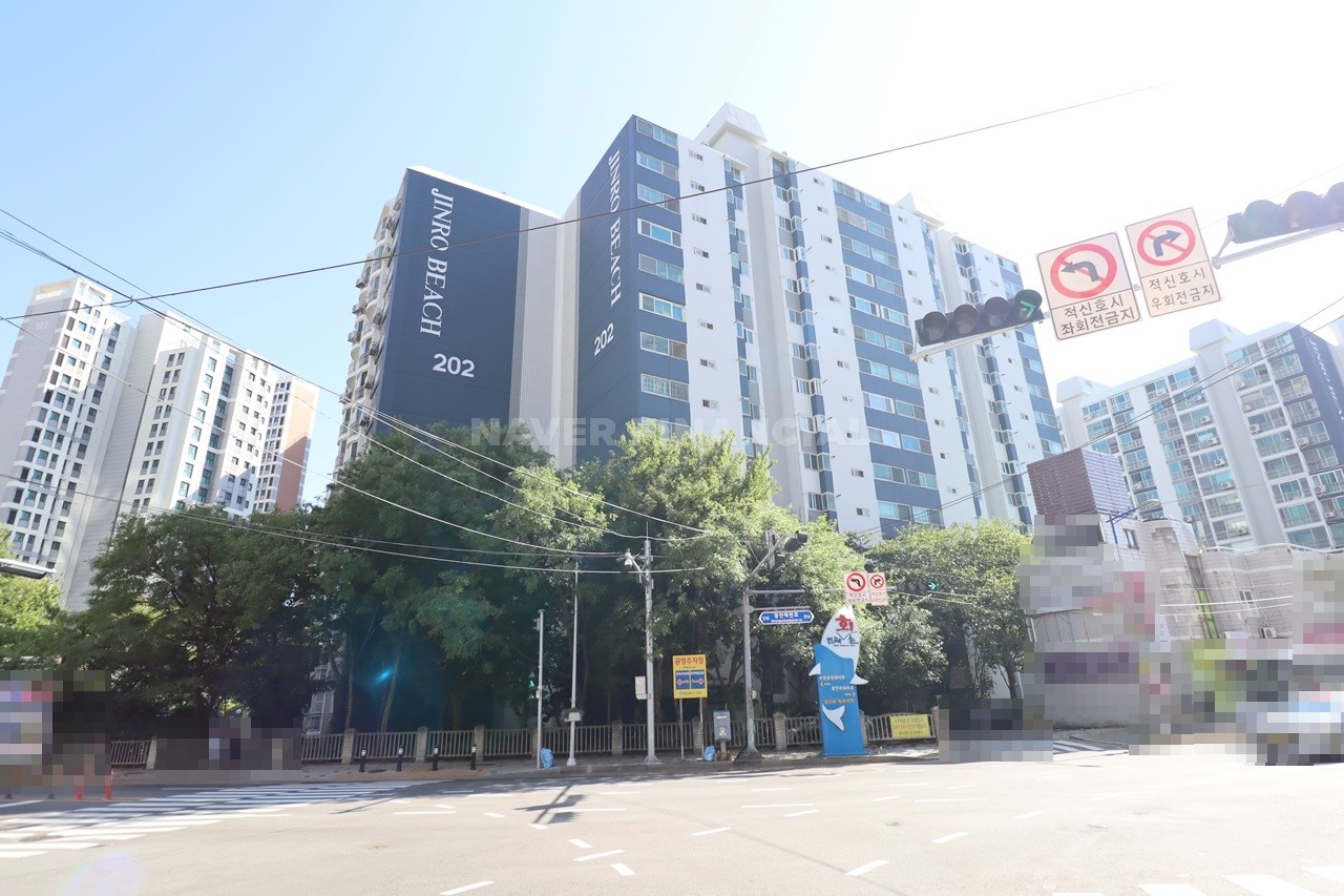 Building entrance with signage