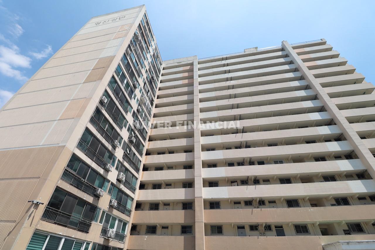 Building entrance with signage