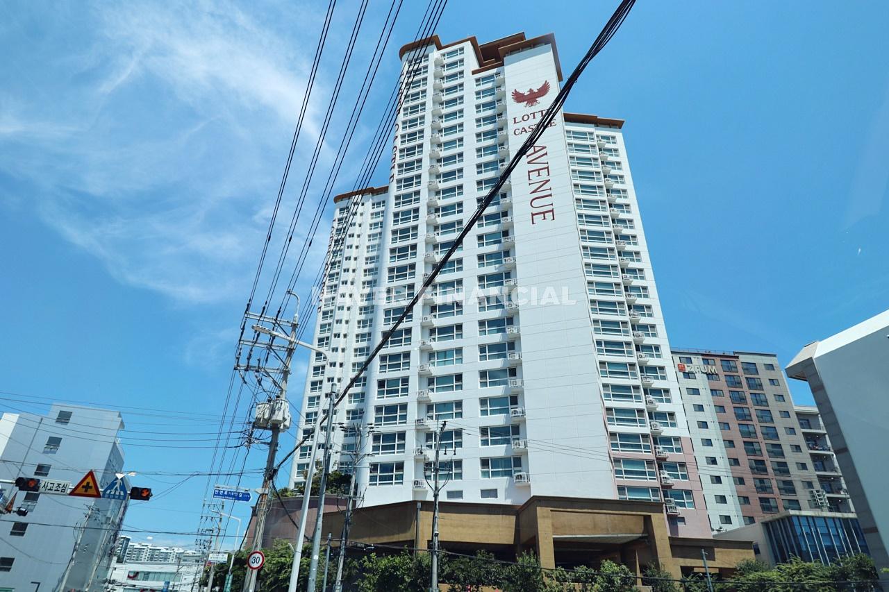 Building entrance with signage