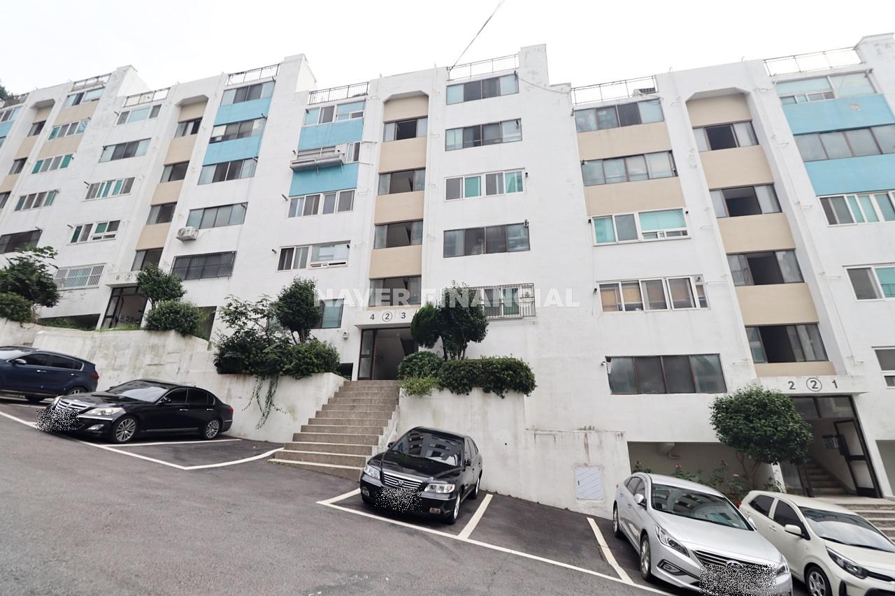Building entrance with signage