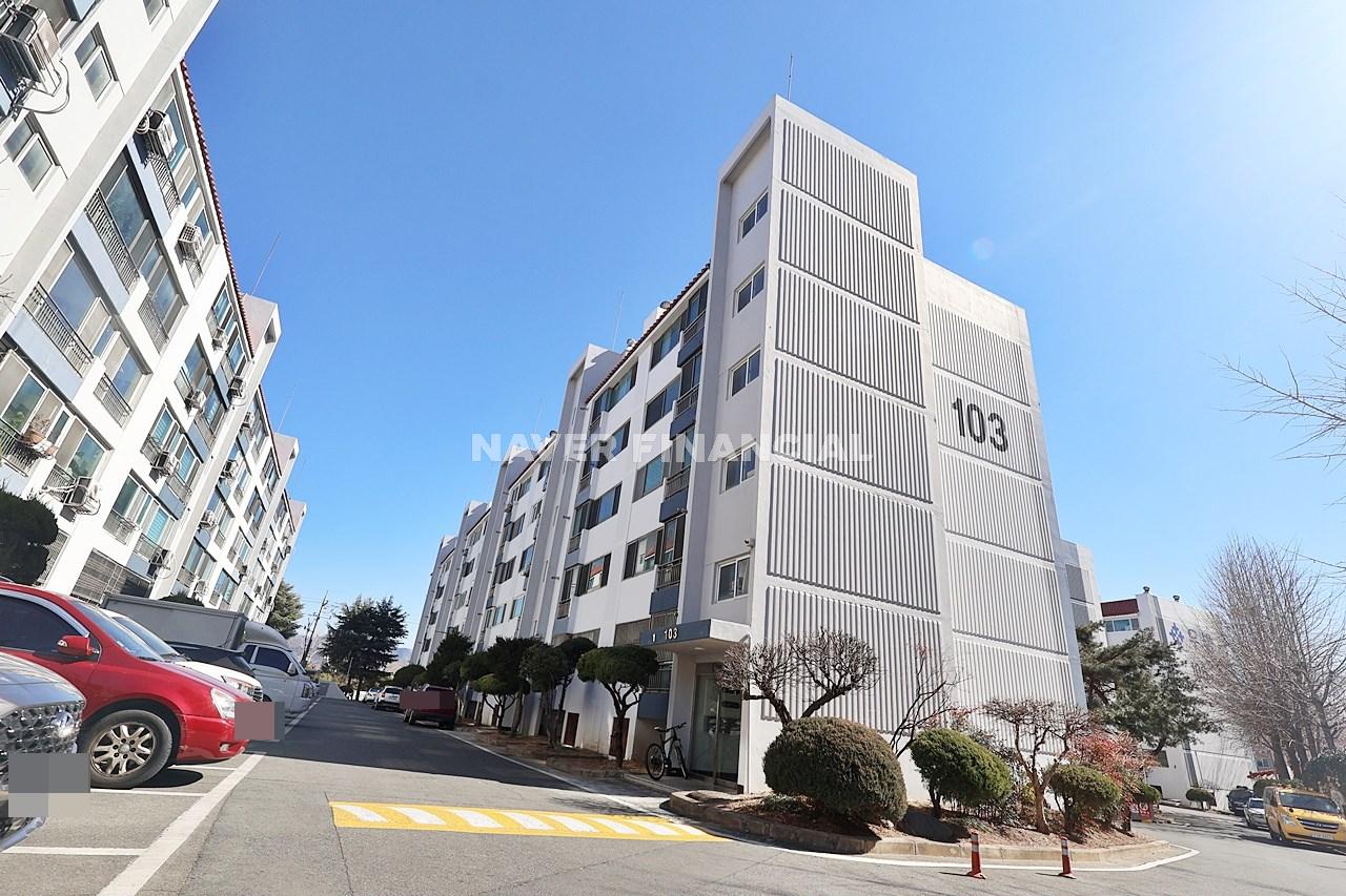 Building entrance with signage