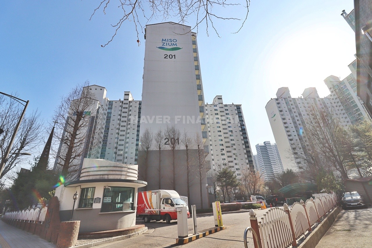 Building entrance with signage