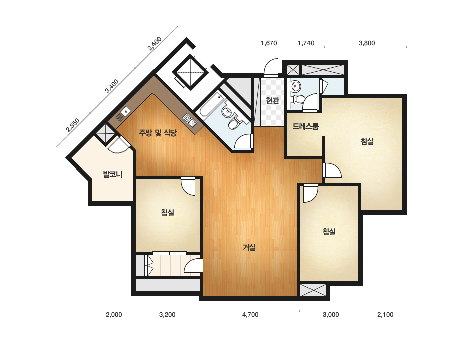 한양수자인 아파트 배치도