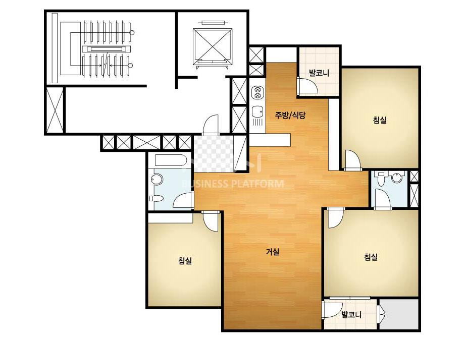 부산시 사하구 구평동 부산구평한신휴플러스 아파트 84B㎡ 20평형대