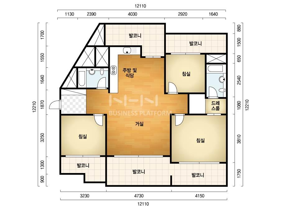 대구시 달성군 다사읍 대실역동화아이위시 아파트 110㎡ 30평형대