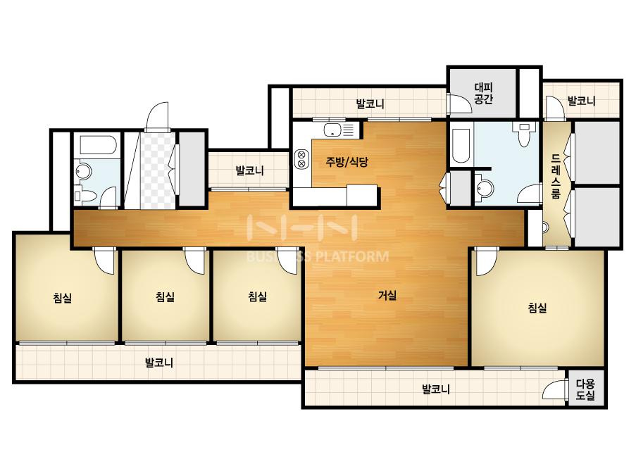 부산시 기장군 정관읍 정관롯데캐슬2차 아파트 187㎡ 50평형대