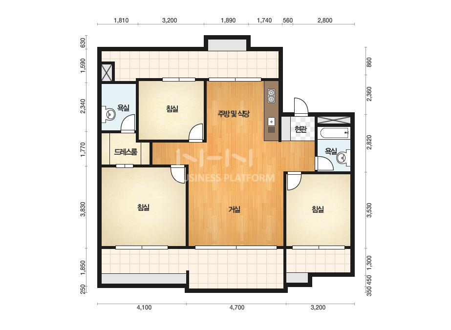 경기도 동두천시 지행동 부영9단지 아파트 105㎡ 30평형대