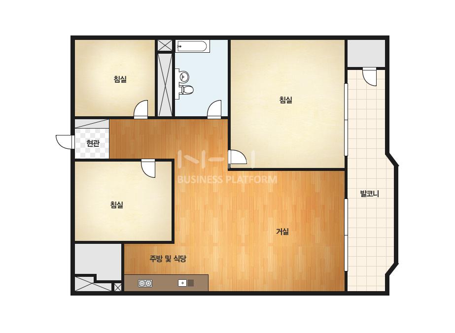 부산시 부산진구 개금동 개금주공2단지 아파트 92㎡ 20평형대
