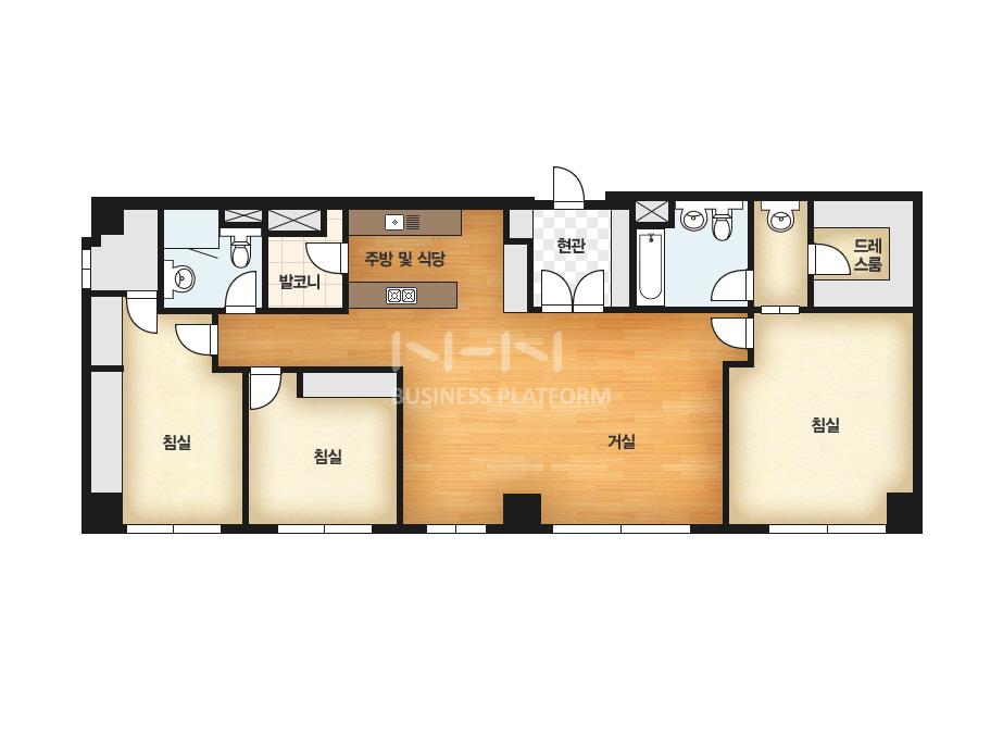 부산시 동래구 온천동 SK허브스카이 오피스텔 223B㎡ 50평형대