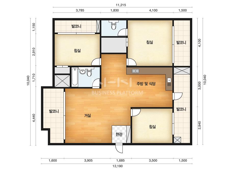 서울시 송파구 마천동 마천금호어울림1차 아파트 115B㎡ 30평형대