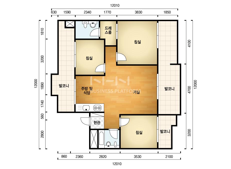 경기도 동두천시 지행동 부영9단지 아파트 105㎡ 30평형대