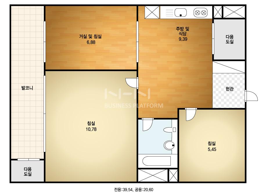 서울시 강남구 수서동 신동아 아파트 61㎡ 10평형대