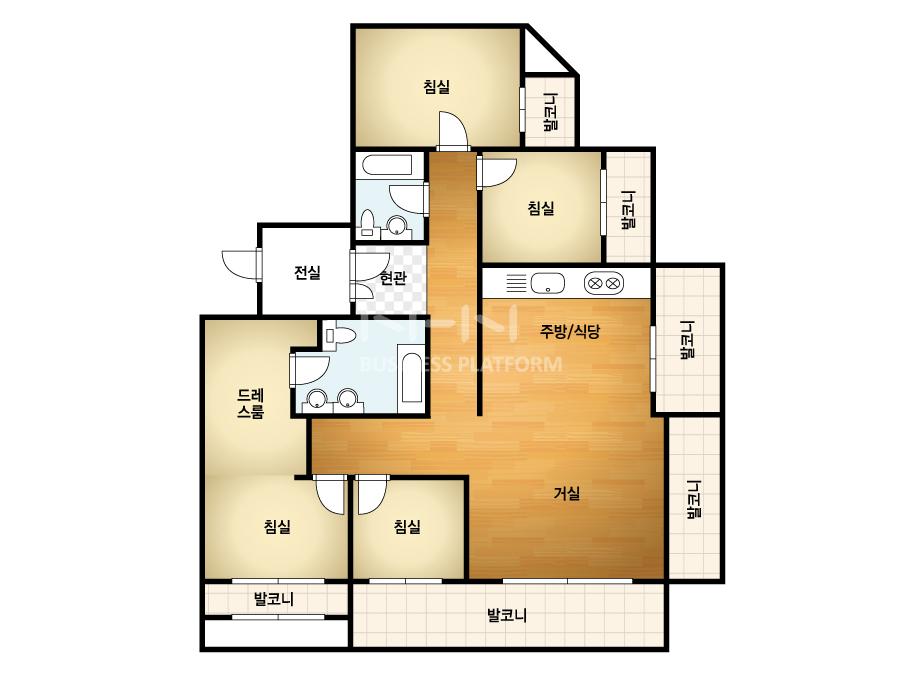 경기도 시흥시 미산동 해가든더클래식 아파트 188㎡ 50평형대
