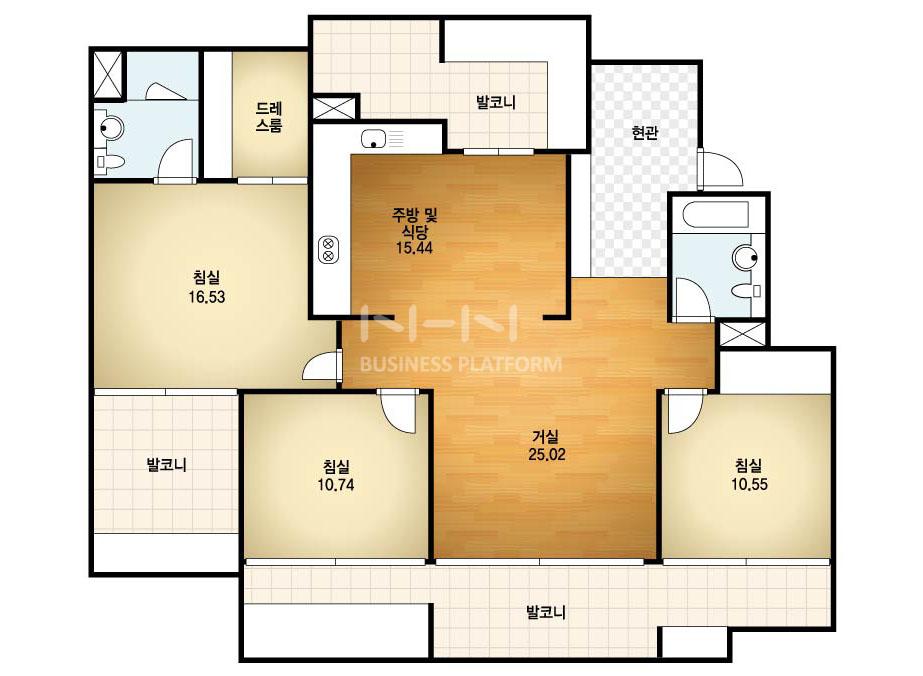 강원도 동해시 평릉동 동해푸르지오 아파트 118㎡ 30평형대