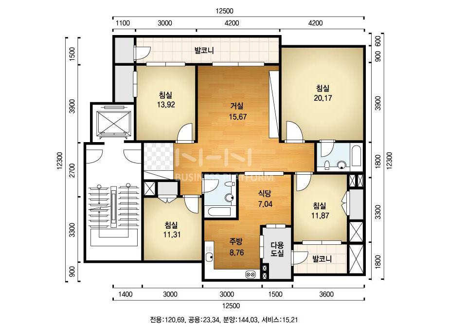 부산시 금정구 구서동 선경1,2차 아파트 131㎡ 30평형대