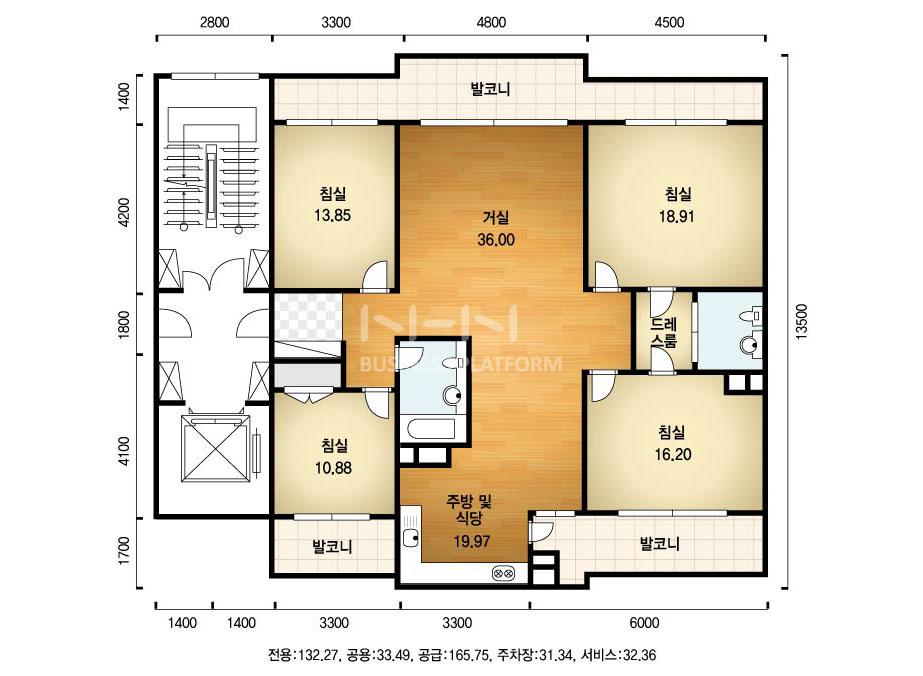 경기도 용인시 수지구 죽전동 죽전퍼스트하임 아파트 165㎡ 50평형대