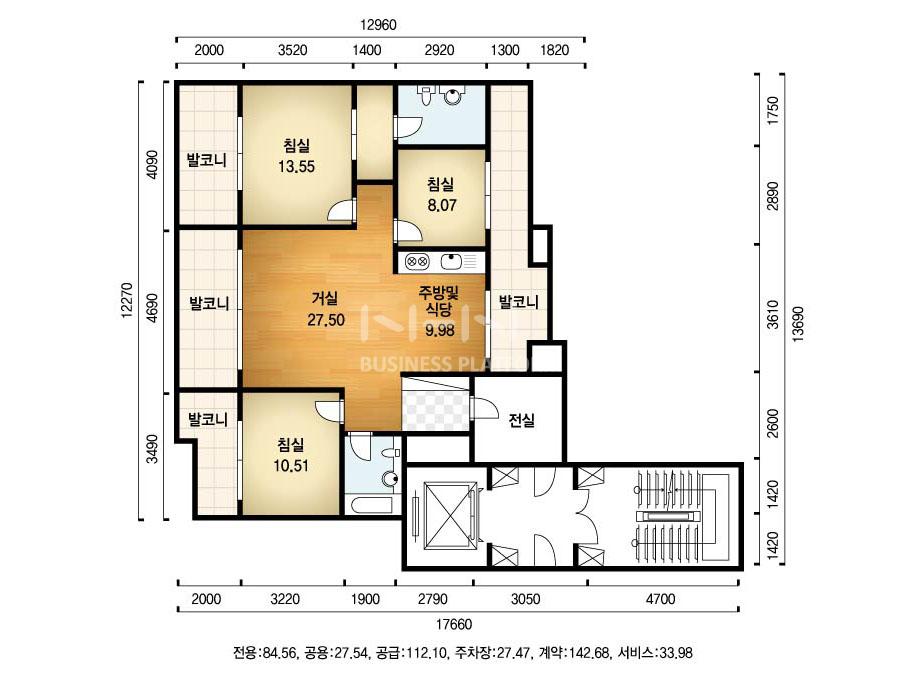 경기도 용인시 수지구 죽전동 내대지마을건영캐스빌 아파트 112㎡ 30평형대