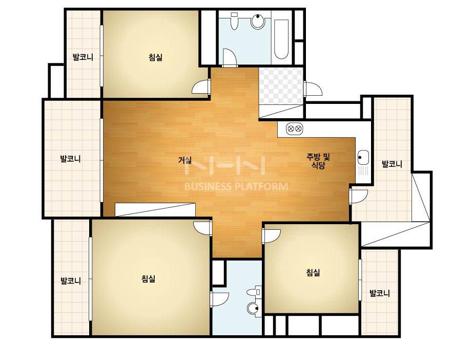 대전시 서구 내동 맑은아침 아파트 102㎡ 30평형대