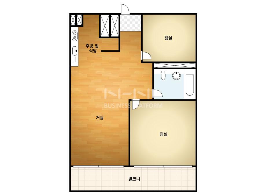 경기도 군포시 산본동 매화주공14단지 아파트 68A㎡ 20평형대