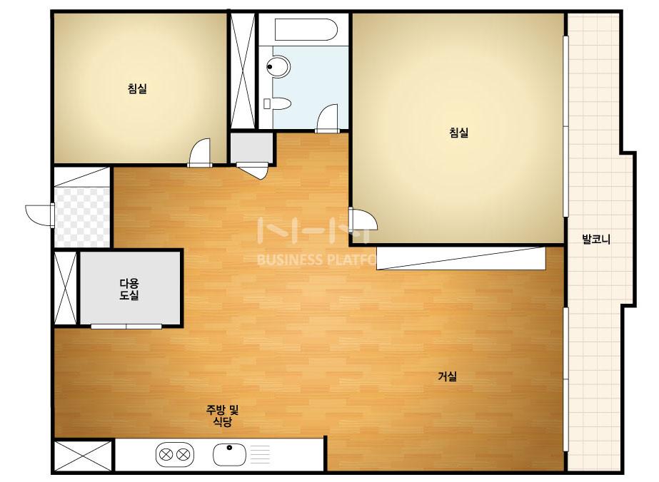서울시 노원구 월계동 월계주공2단지 아파트 81A㎡ 20평형대