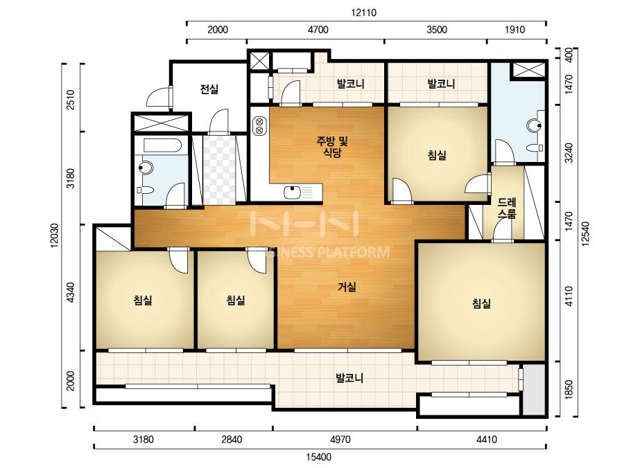 부산시 사상구 엄궁동 쌍용스윗닷홈 아파트 158㎡ 40평형대
