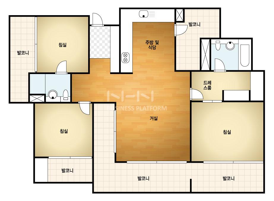 경상남도 거제시 고현동 거제롯데인벤스가 아파트 130B㎡ 30평형대
