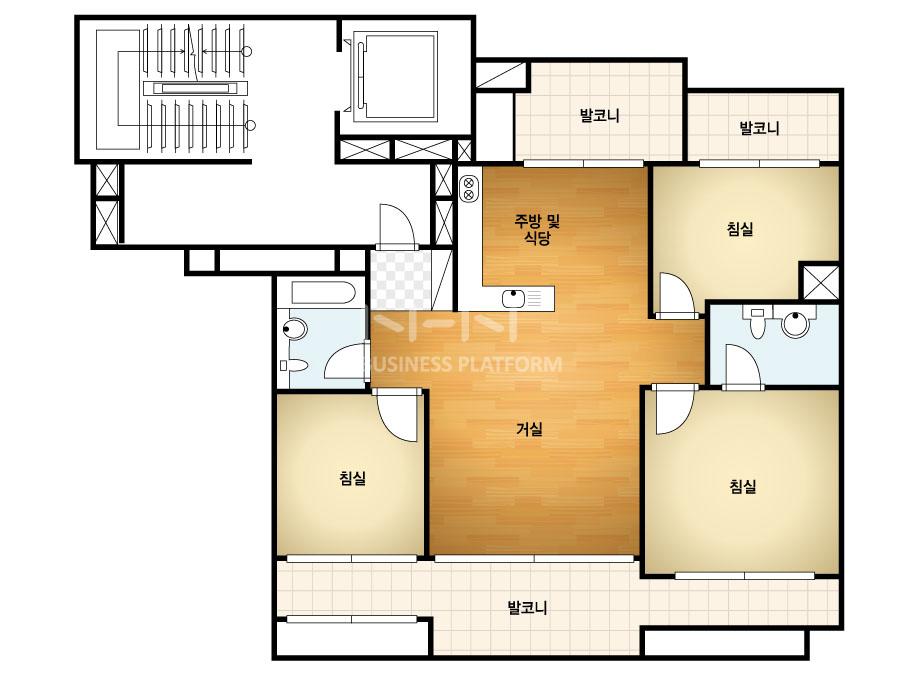 경상북도 칠곡군 왜관읍 대동다숲2단지 아파트 99㎡ 30평형대