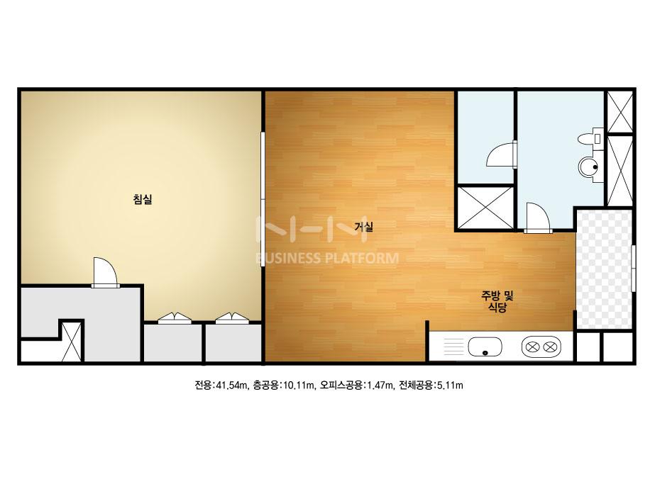 경기도 성남시 중원구 성남동 오라타워 오피스텔 58C㎡ 10평형대