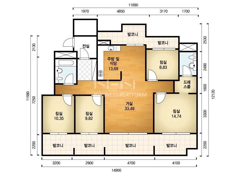석향마을대방노블랜드 — 단지배치도