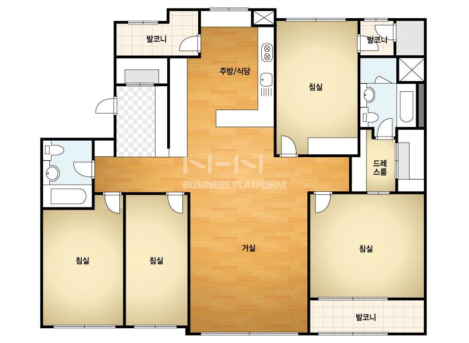 부산시 해운대구 우동 해운대센텀두산위브 아파트 150㎡ 40평형대