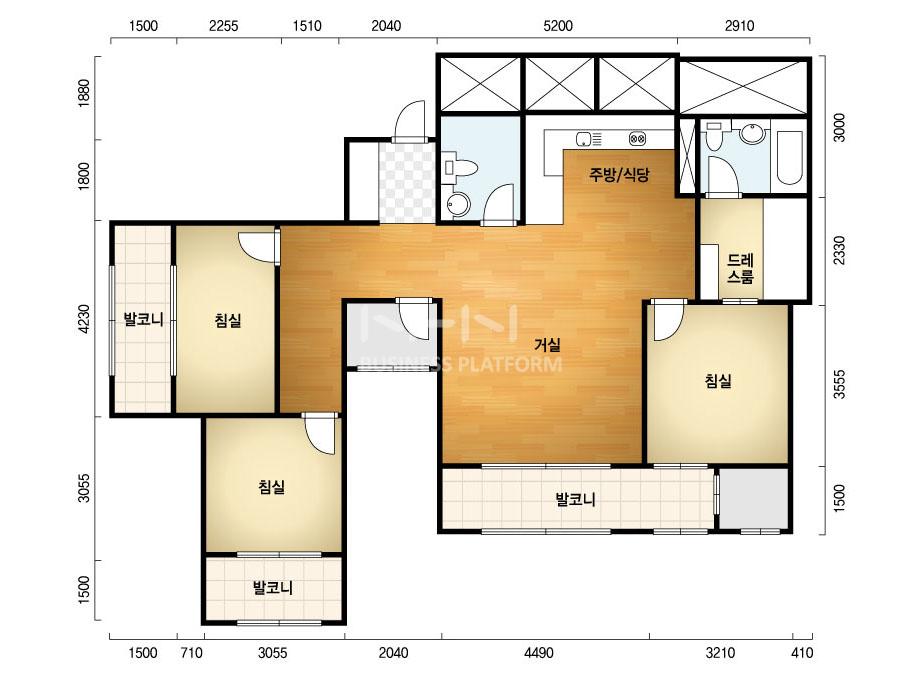 대전시 유성구 봉명동 유성세움펠리피아 주상복합 118L㎡ 30평형대