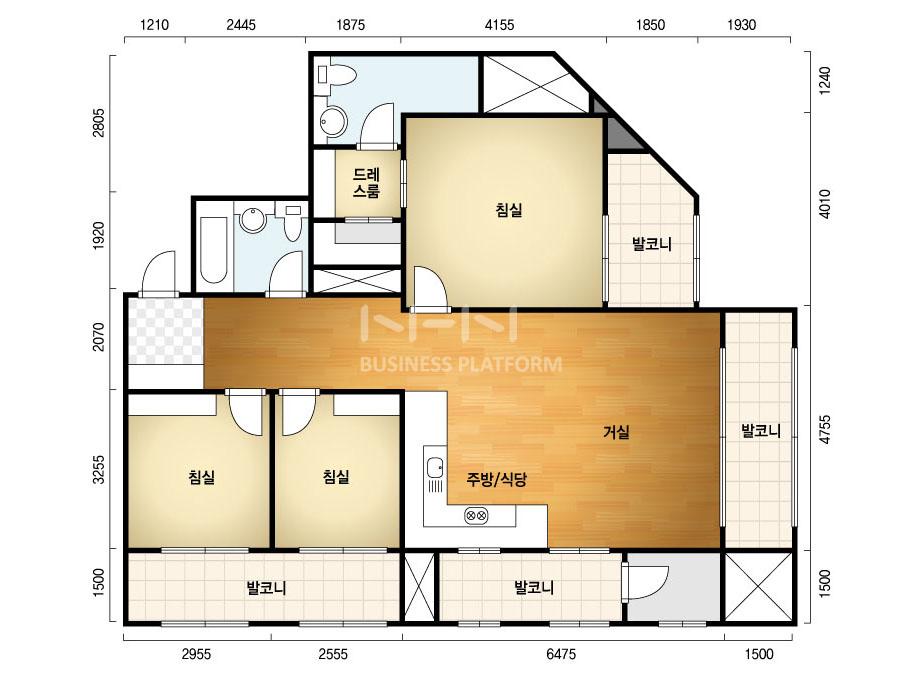 대전시 유성구 봉명동 유성세움펠리피아 주상복합 118C㎡ 30평형대