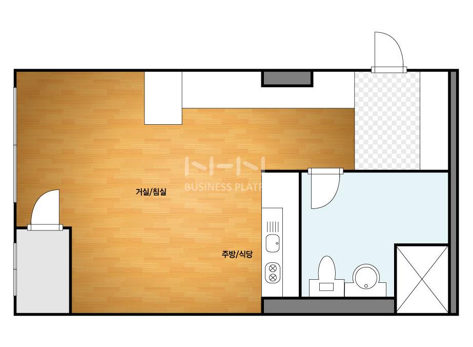 부산시 중구 대청동1가 코모도에스테이트 오피스텔 53B㎡ 10평형대