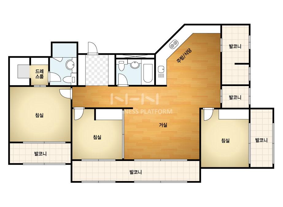 대구시 수성구 범어동 범어숲화성파크드림S 주상복합 125A㎡ 30평형대