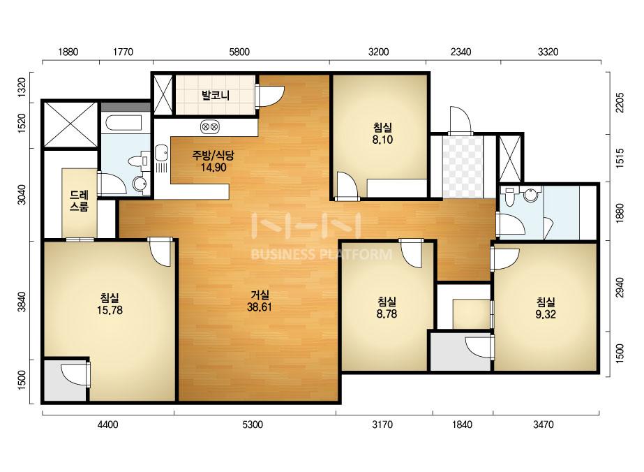 전라남도 여수시 덕충동 엑스포힐스테이트1단지 아파트 149Z㎡ 40평형대