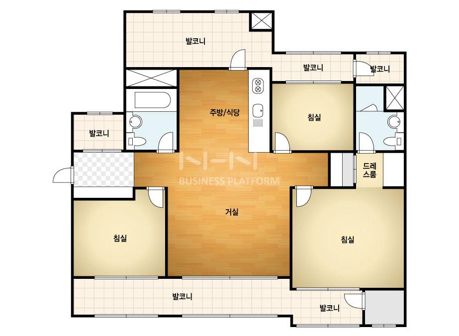 울산시 남구 선암동 선암에코하이츠 아파트 113C㎡ 30평형대